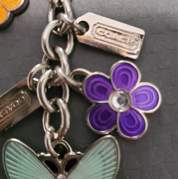 Coach Multicolor Floral and Butterfly Keychain/ Charms - Picture 8 of 8
